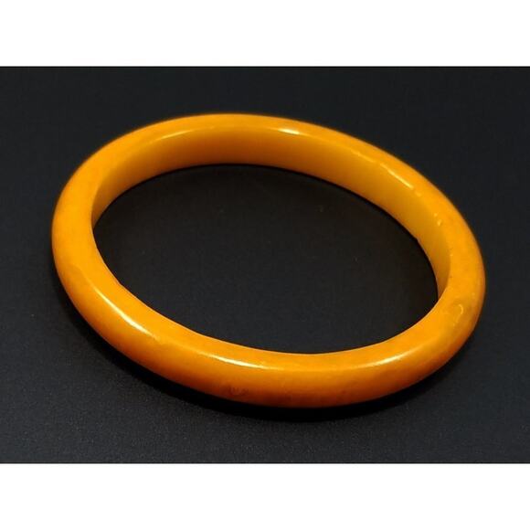 Vintage Lucite Butterscotch Bangle Bracelet, 1950s, - Picture 1 of 10